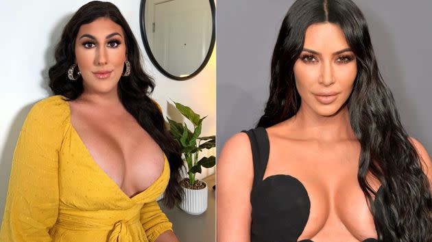 Brandy Nitti wasn't directly influenced by Kim Kardashian with her plastic surgery, but she was going for the Kardashian-patented Instagram Face and curves. (Photo: Brandy Nitti/Michael Loccisano/Getty Images)