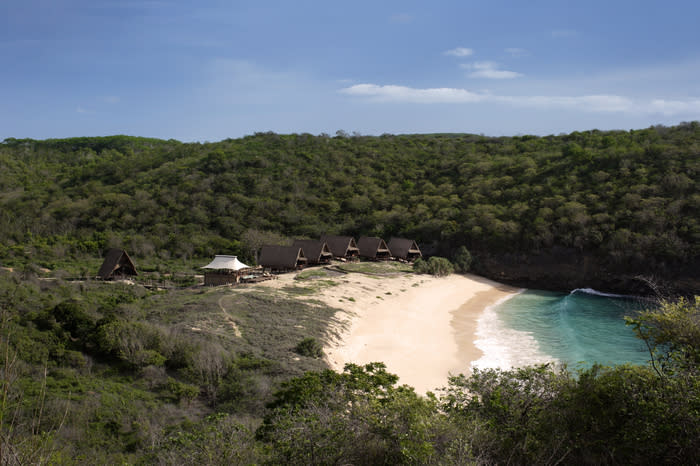 Beach hut: Situated in a private bay in southwest Lombok, in the middle of a 55-hectare nature reserve, Jeeva Beloam has elevated the beach hut to a new level of luxury. (