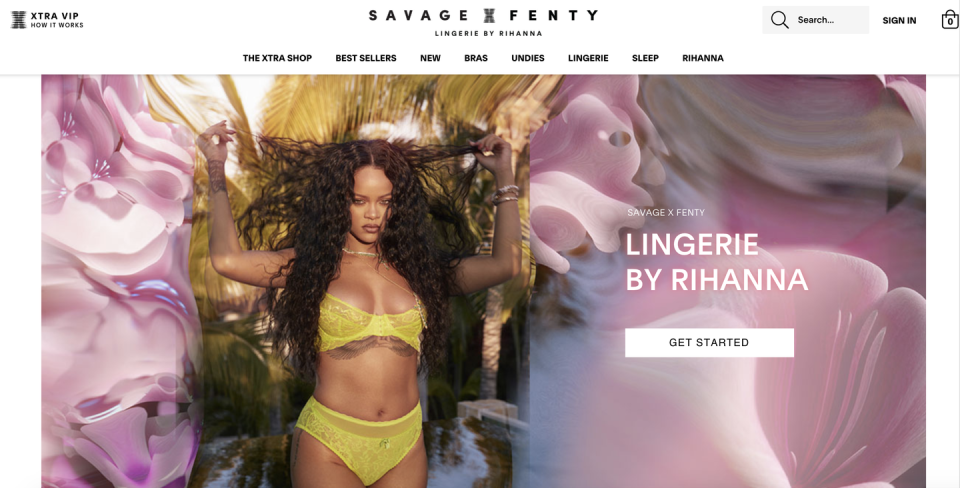 <p>Rihanna plus lingerie— what's not to love? Get your new favorite t-shirt bra or a spicy boudoir set from Savage X, which isn't sold anywhere except their direct-to-consumer site. </p><p><a class="link rapid-noclick-resp" href="https://go.redirectingat.com?id=74968X1596630&url=https%3A%2F%2Fwww.savagex.com%2F&sref=https%3A%2F%2Fwww.elle.com%2Ffashion%2Fshopping%2Fg26205486%2Fbest-online-shopping-sites-for-womens-clothing%2F" rel="nofollow noopener" target="_blank" data-ylk="slk:SHOP SAVAGE X">SHOP SAVAGE X</a></p>