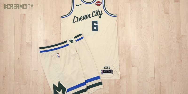 Image of jersey and shorts on floor