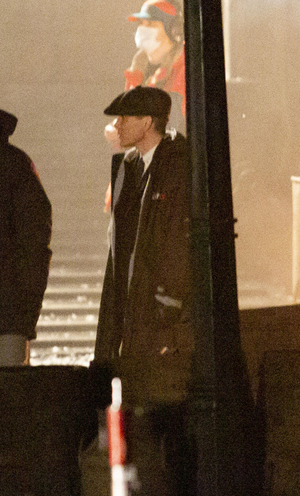 Cillian Murphy, who plays Tommy Shelby, films scene. The filming of Peaky Bliders season 6 continues, in Manchester, pictured in Greater Manchester, March 2 2021. (SWNS)