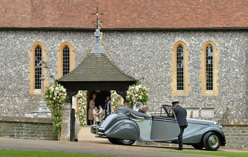 Outside St. Mark's Church in Englefield.