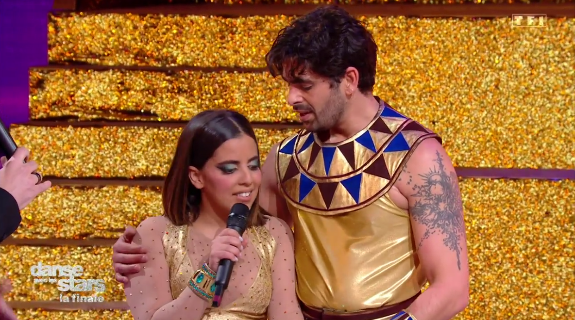 Inès Reg et Christophe Licata, troisièmes de la saison 13 de « Danse avec les stars », sur TF1. 
