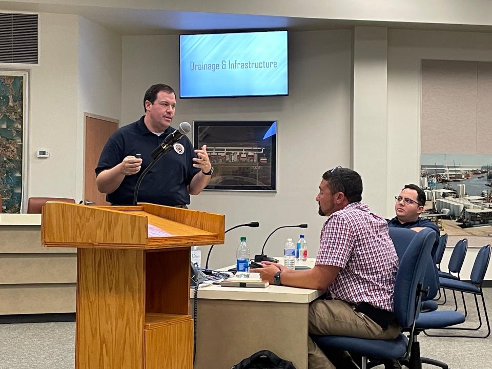 Lafourche Parish President Archie Chaisson hosted a town hall meeting Wednesday evening in Galliano to provide updates on Hurricane Ida recovery, preparation for the next hurricane season and various parish projects.