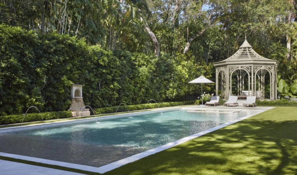 Fernando Wong Outdoor Living Design of Palm Beach and Miami was honored with a 2023 Addison Mizner Award for best landscape architecture for a project at an estate known as “Shangri-La” in Coral Gables.