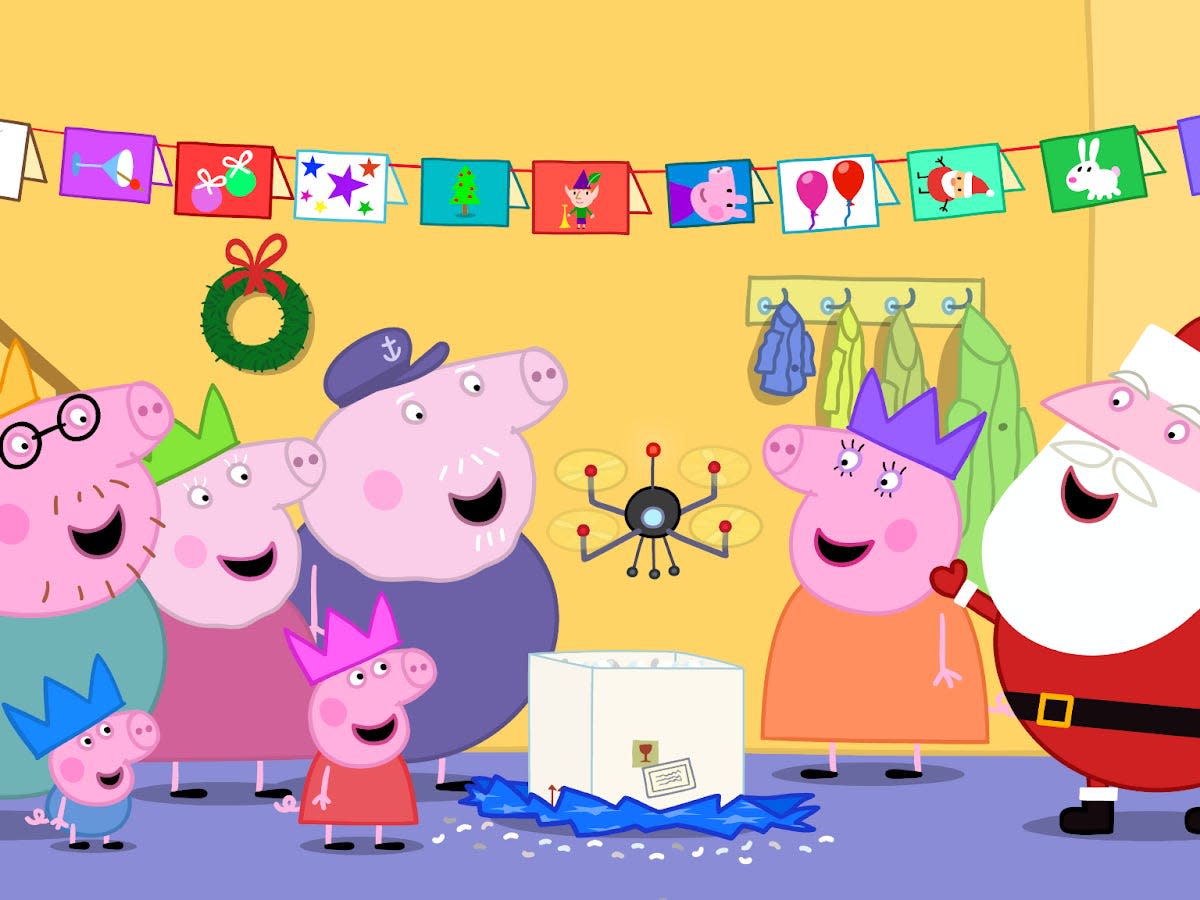 Peppa Pig and her family