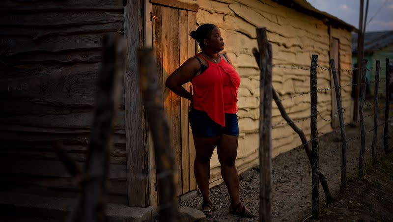 Joseline Geffrard, 32, fled her home in Port-au-Prince, Haiti, after experiencing gang violence.