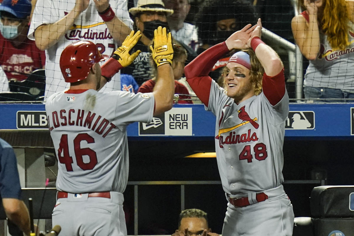 Photo: St. Louis Cardinals Edmundo Sosa Hits First Major League