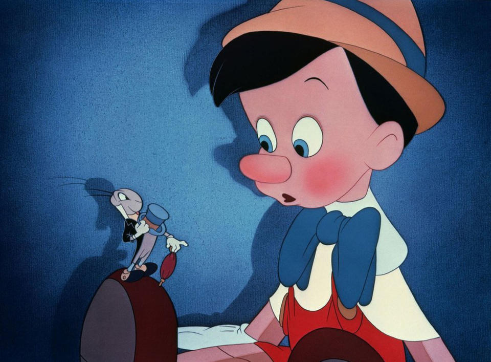 Jiminy Cricket and Pinocchio in the 1940 Walt Disney classic 'Pinocchio' (Photo: Walt Disney/courtesy Everett Collection)