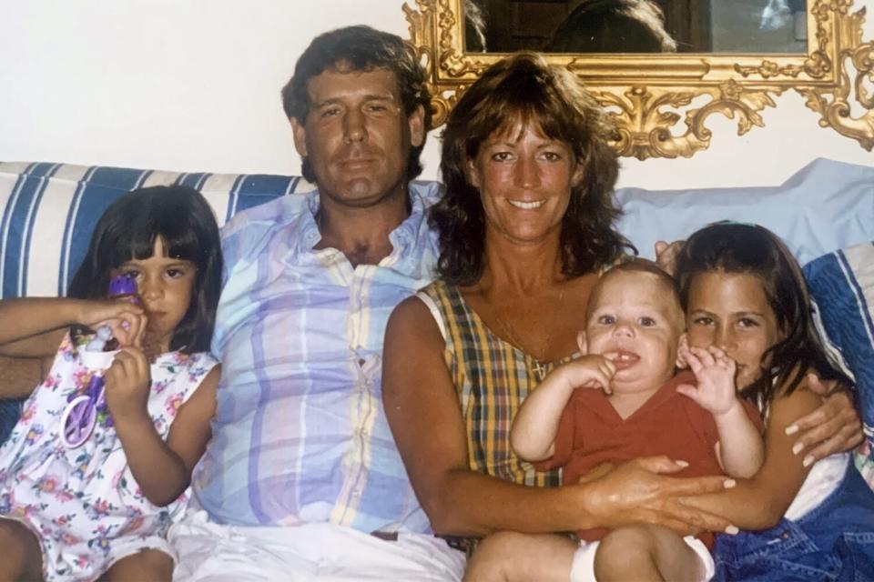 Scott Lumley with his sister, Nancy Arbelo, and Nancy's children Courtesy Nancy Arbelo