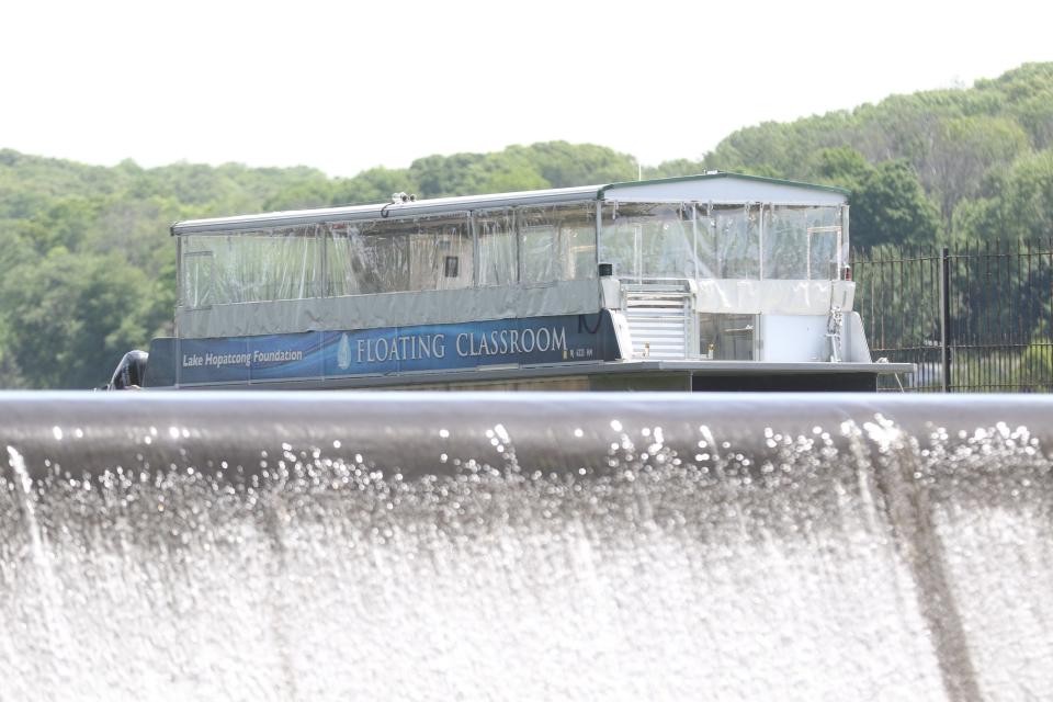 The Floating Classroom docked at Lake Hopatcong State Park in Lake Hopatcong, NJ on May 25, 2022.