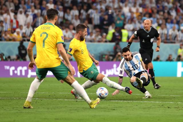 Argentina vs Australia final score, result: Messi stars as brave Socceroos  bow out of World Cup