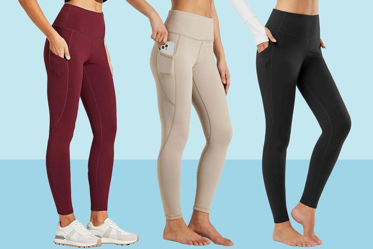 FULLSOFT 4 Pack Fleece Lined Leggings with Pockets for Women | High Waisted  Thermal Winter Warm Yoga Pants