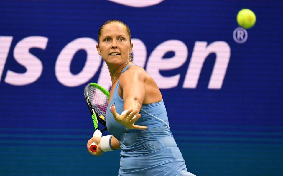 Shelby Rogers em ação no US Open