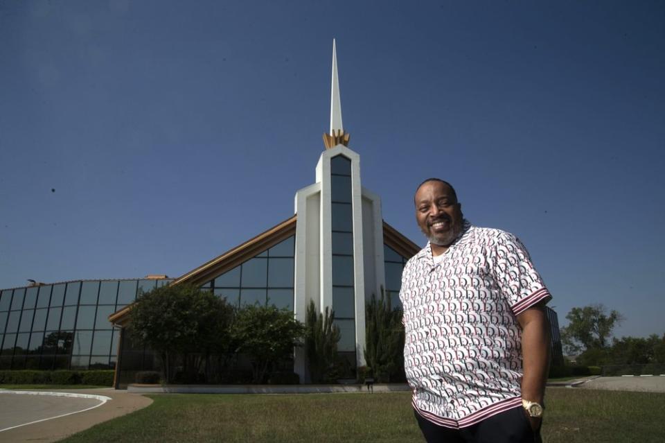 Marvin Sapp, pastor of The Chosen Vessel Cathedral, poses for a portrait in Fort Worth, Texas on Oct. 6, 2020 to promote his 12th album “Chosen Vessel.” (Photo by Michael Mulvey/Invision/AP)