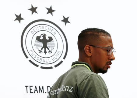 Football Soccer - Euro 2016 - Germany News Conference - Stade Camille Fournier, Evian-Les-Bains, France - 30/6/16 - Germany's Jerome Boateng during news conference. REUTERS/Denis Balibouse