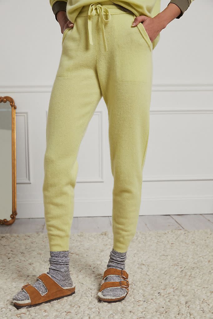 Emmeline Cashmere Joggers. Image via Anthropologie.