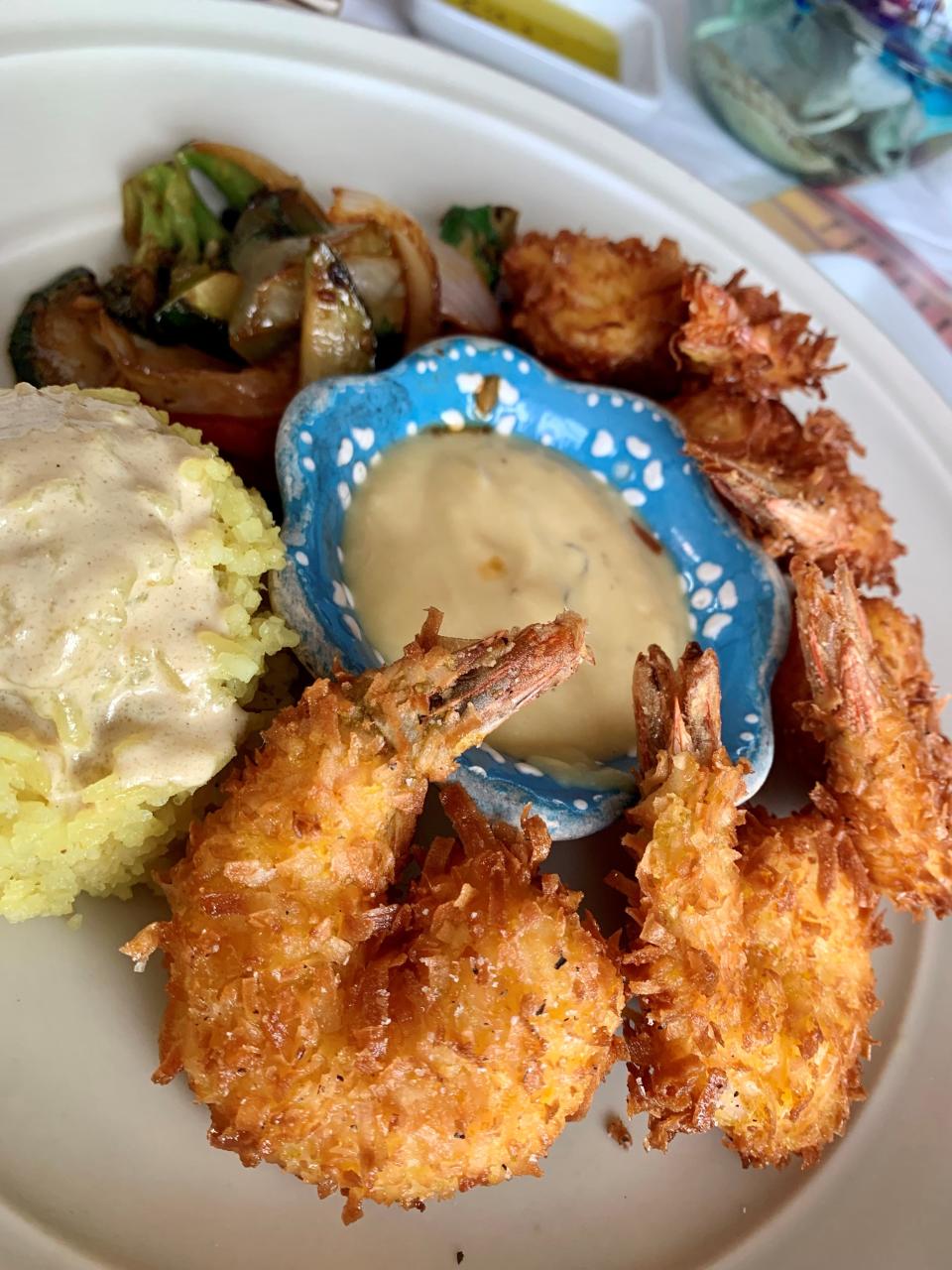 The pina colada sauce on the coconut shrimp at Luna at Kahuna in Cocoa Beach was the best I’ve ever consumed.