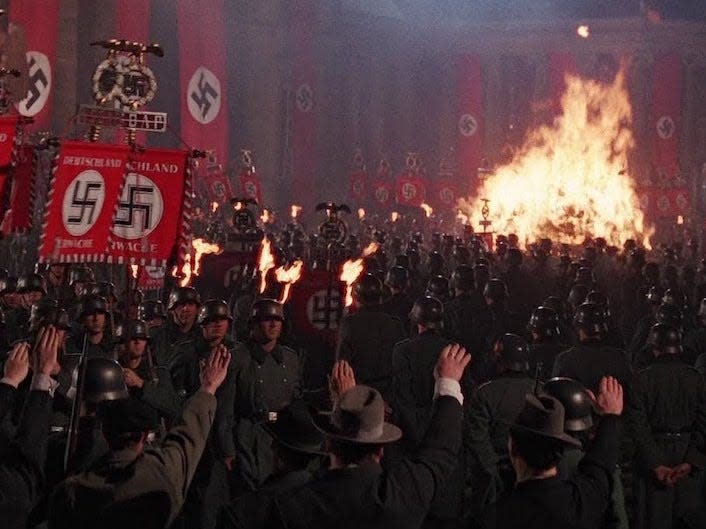 The Nazi march in "Indiana Jones and the Last Crusade."