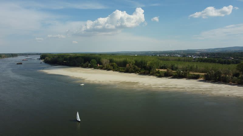 Low water levels in Danube