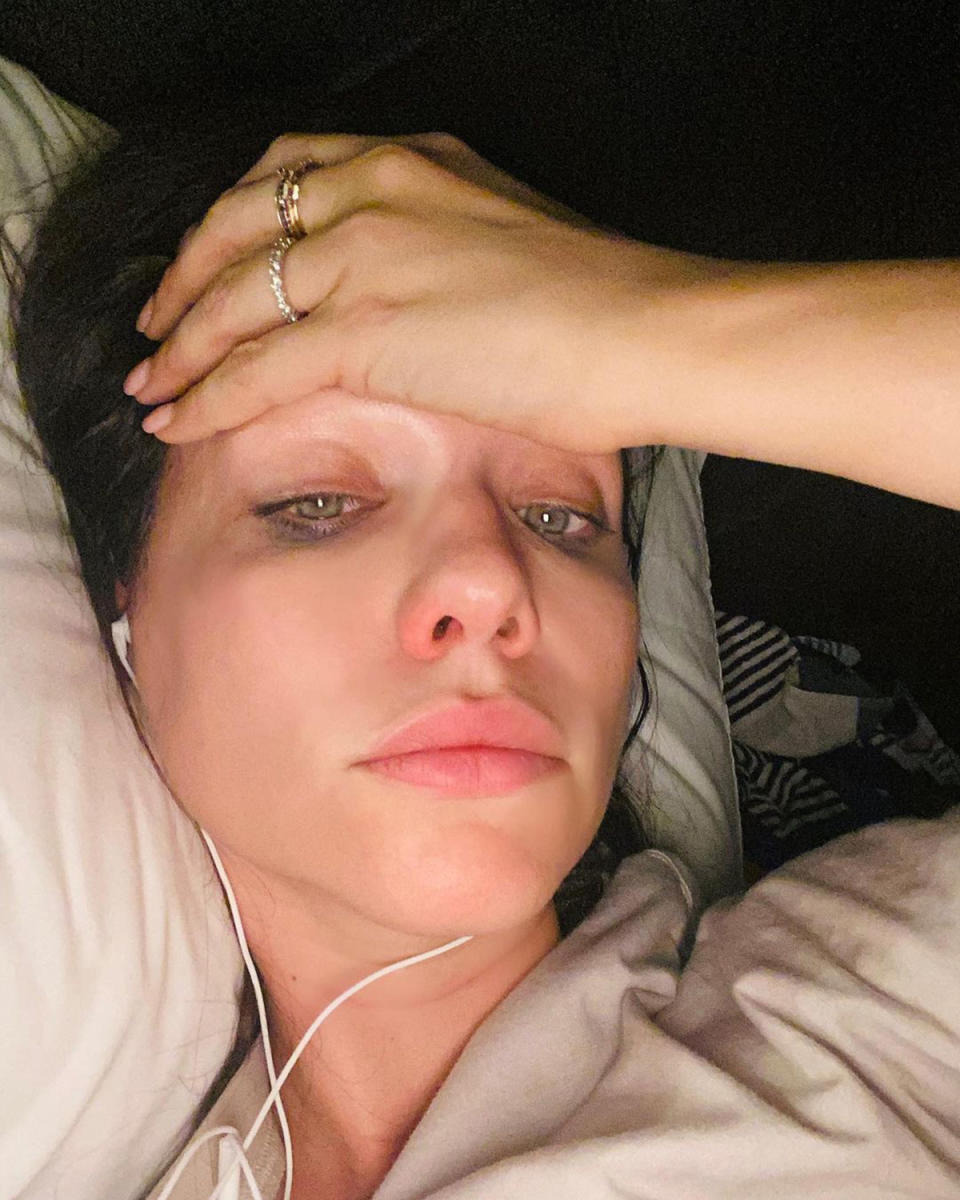 Former Home and Away star Tammin Sursok has revealed she has caught Covid a year after her husband nearly died from the virus. Photo: Instagram/Tammin Sursok 