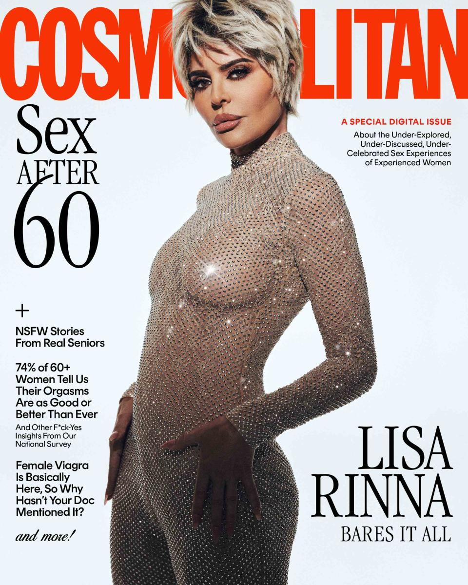 <p>Brendan Wixted for Cosmopolitan</p> Lisa Rinna appears on the cover of Cosmopolitan