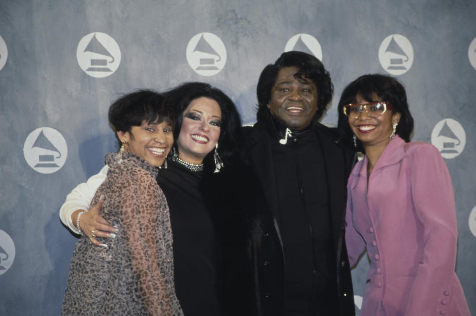 Yamma Brown, Adrienne Rodriguez, James Brown and Deanna Brown Thomas.