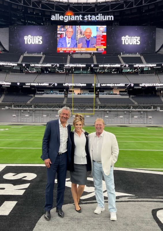 Allegiant Stadium, home of the Las Vegas Raiders, honors the late