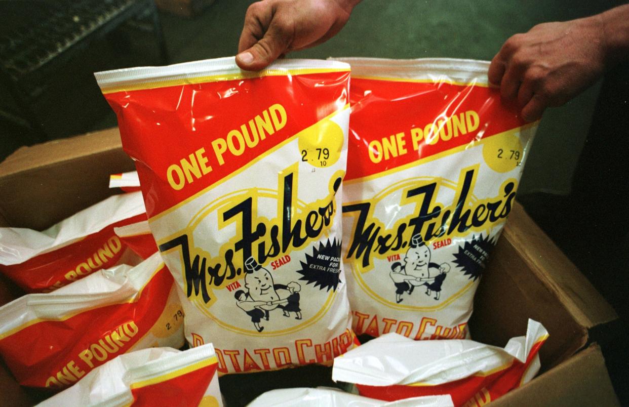 Mrs. Fisher's potato chips are made in Rockford.