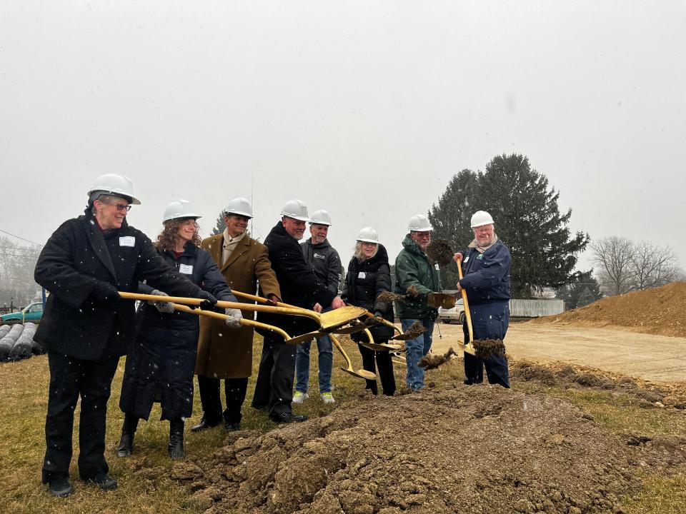 Board Members of  Lebanon County Community homes broke ground on phase one of their Canal Street housing project on Wednesday, Jan. 23.