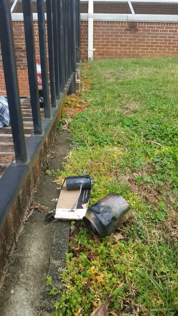 One of 18 explosive devices found around Transylvania County March 14, 2021. Terry Lee Barham struck a plea deal June 26, 2023 for the case, and is currently serving two years probation