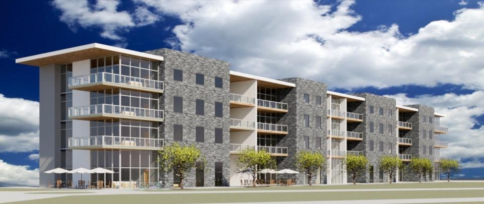 Machinations has proposed condominium buildings like this one in Oak Ridge.