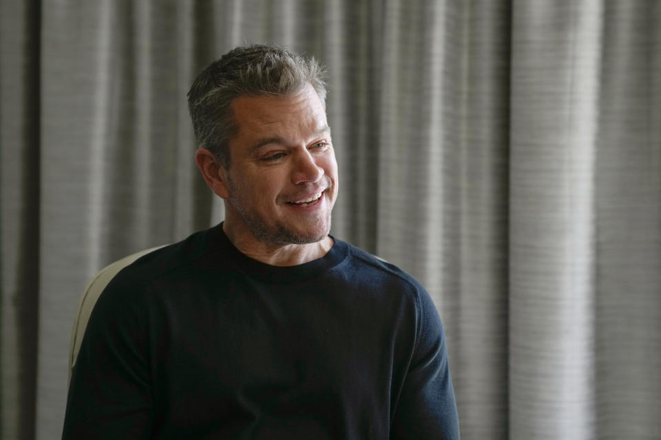 Matt Damon posa para un retrato para promover la película "Air" el lunes 27 de marzo de 2023, en el Hotel Four Seasons en Los Angeles. (Foto AP/Ashley Landis)