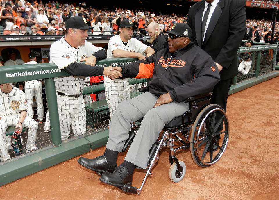San Francisco Giants legend and Hall of Fame first baseman Willie McCovey died on Wednesday after a lengthy battle with ongoing health issues. (Getty Images)