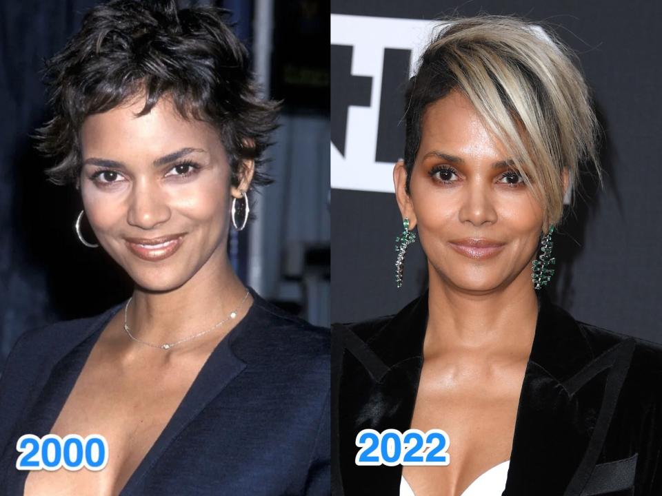 halle berry then and now