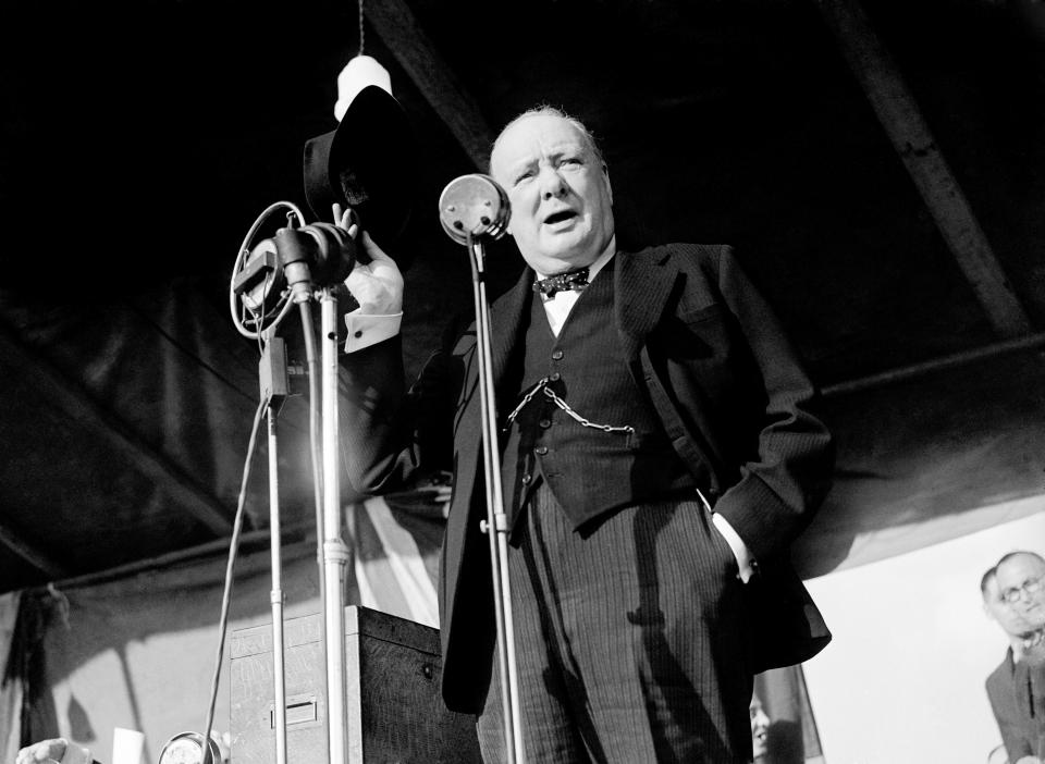 Wartime hero: Sir Winston Churchill