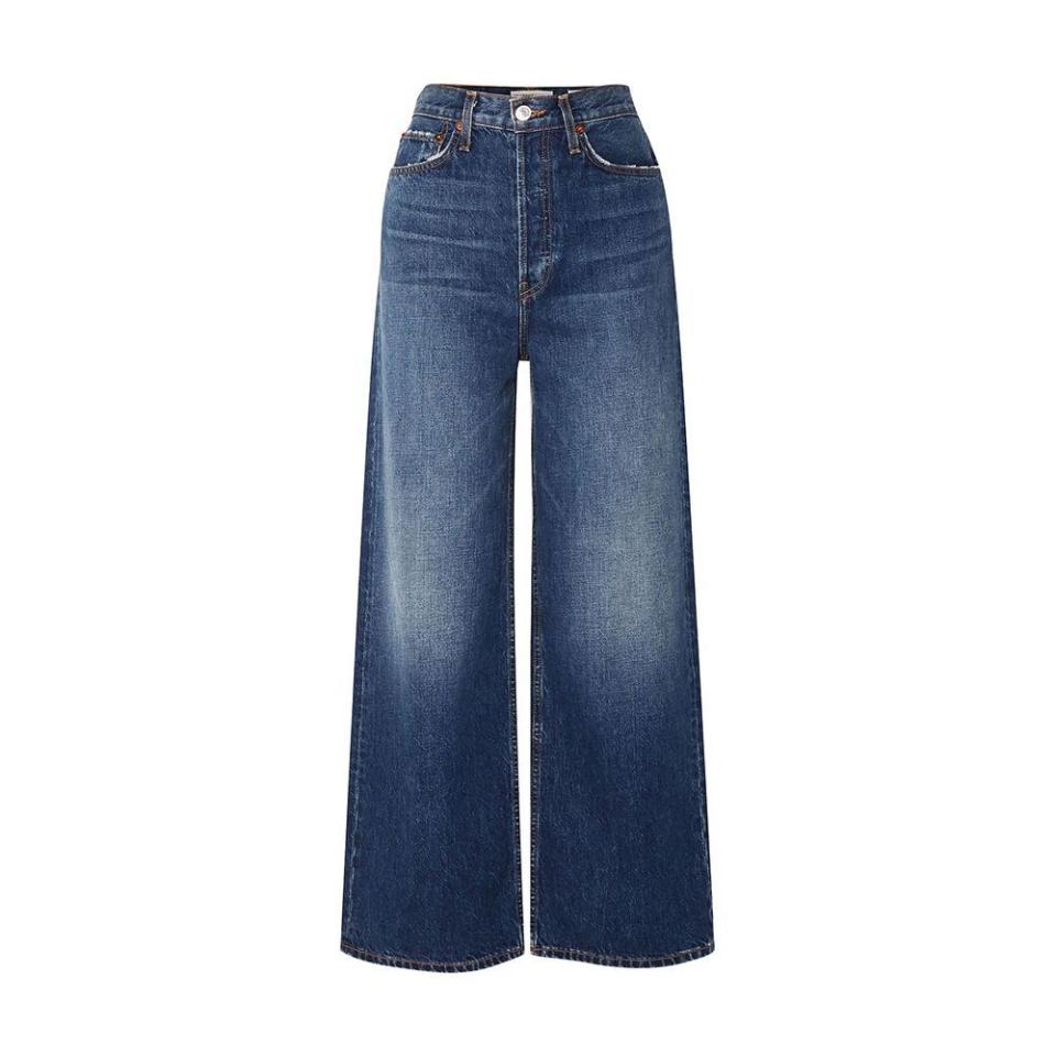 8) 60s Extreme Wide-Leg Cotton Denim Jeans