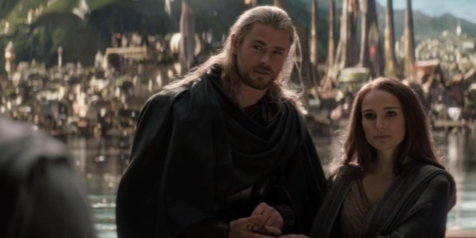 Thor and Jane in "Thor: The Dark World."