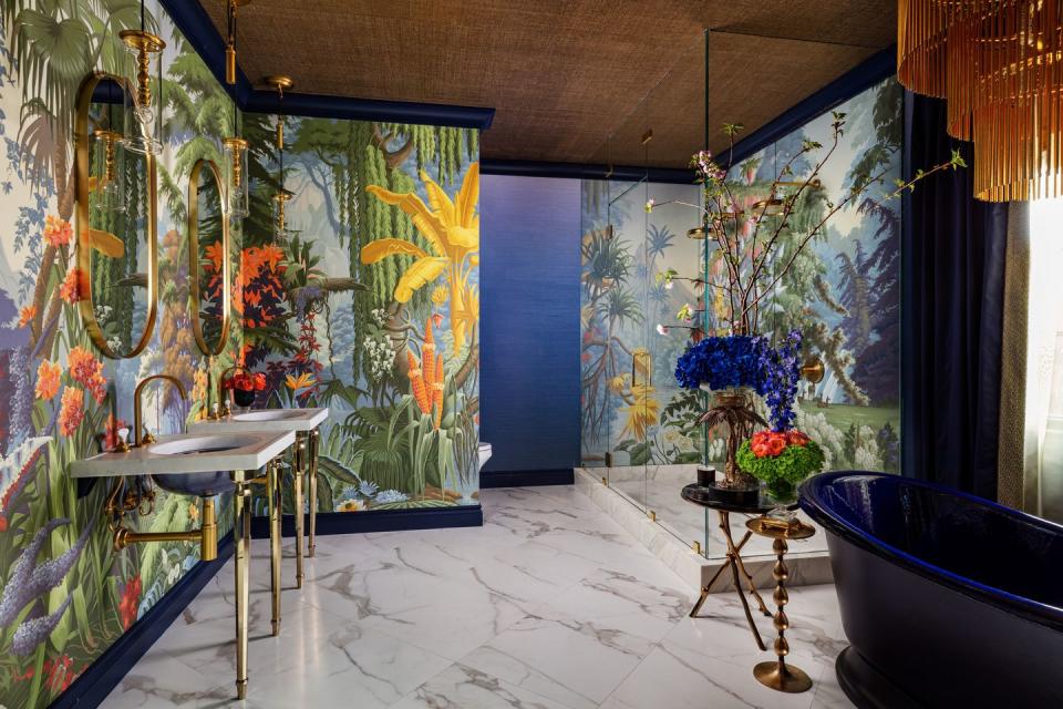 "Interlude in Indigo: The Guest Ensuite" by Alexandra Naranjo Designs