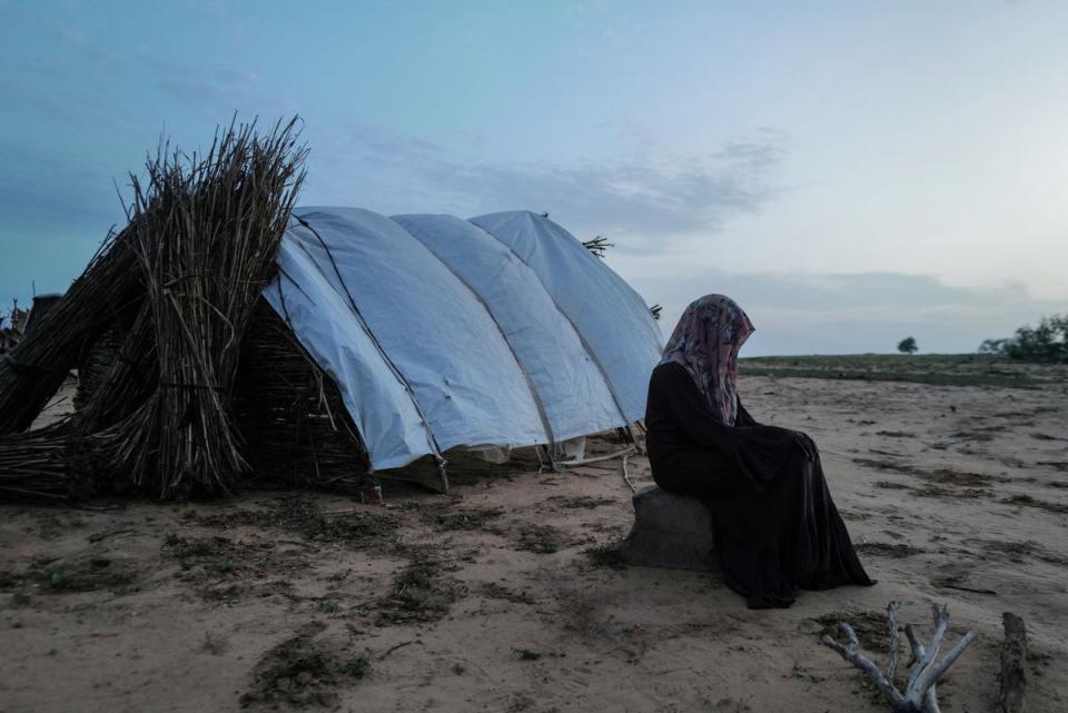 A 15-year-old victim of sexual violence in El Geneina, West Darfur (REUTERS)