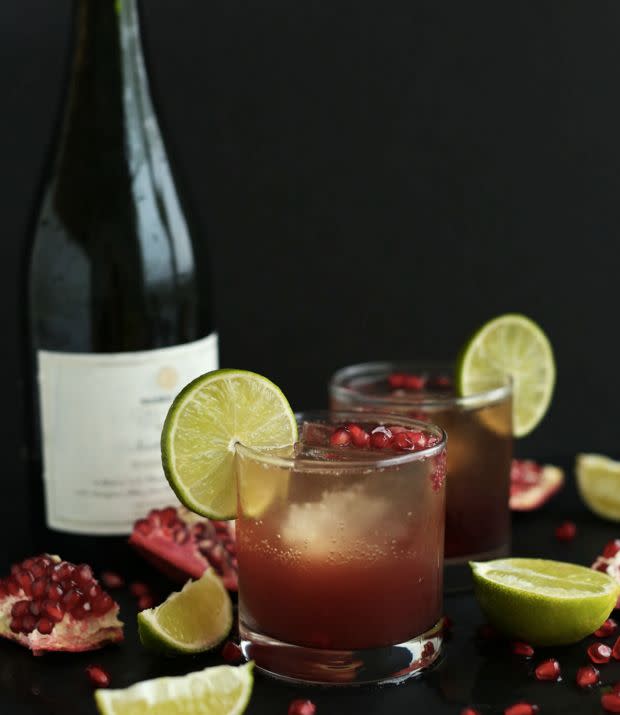 <strong>Get the <a href="http://minimalistbaker.com/sparkling-pomegranate-margaritas/" target="_blank">Sparkling Pomegranate Margaritas recipe</a> from Minimalist Baker</strong>