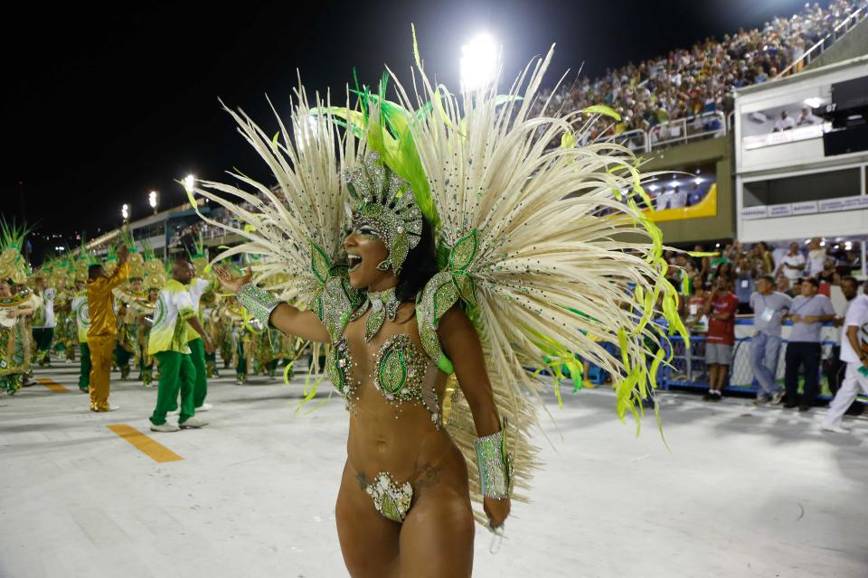 <p>The parades are a chance for the country's leading samba schools to showcase their dancing prowess.</p>