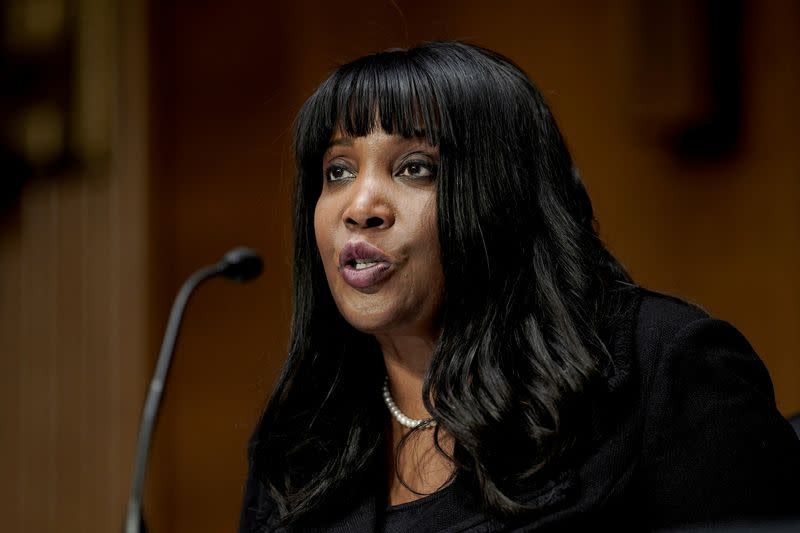 FILE PHOTO: U.S. Senate Banking Committee holds hearing for Federal Reserve nominees on Capitol Hill in Washington