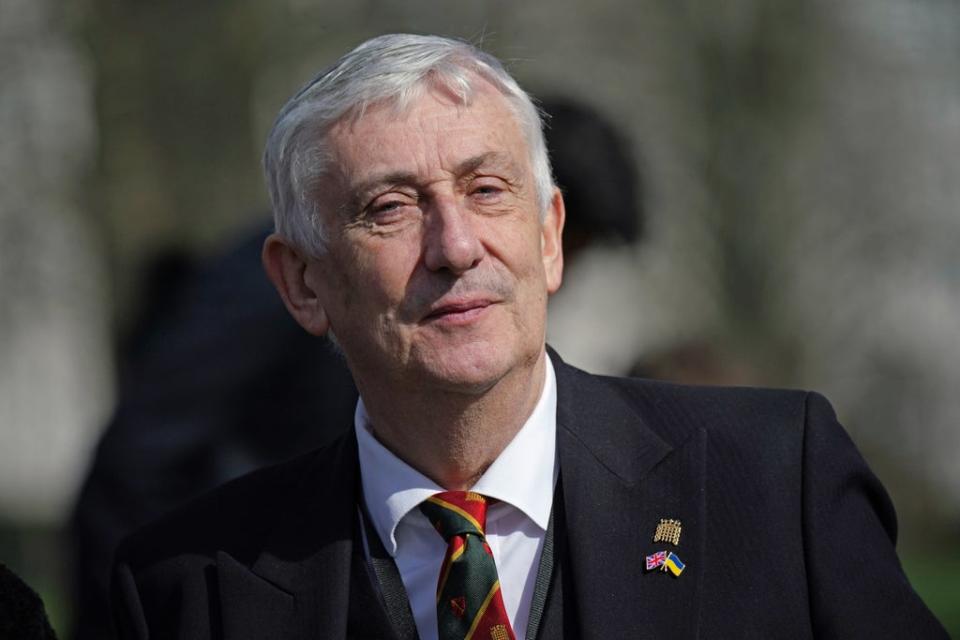 Sir Lindsay Hoyle has said the Commons will debate preventing crime on Wednesday (Yui Mok/PA) (PA Wire)