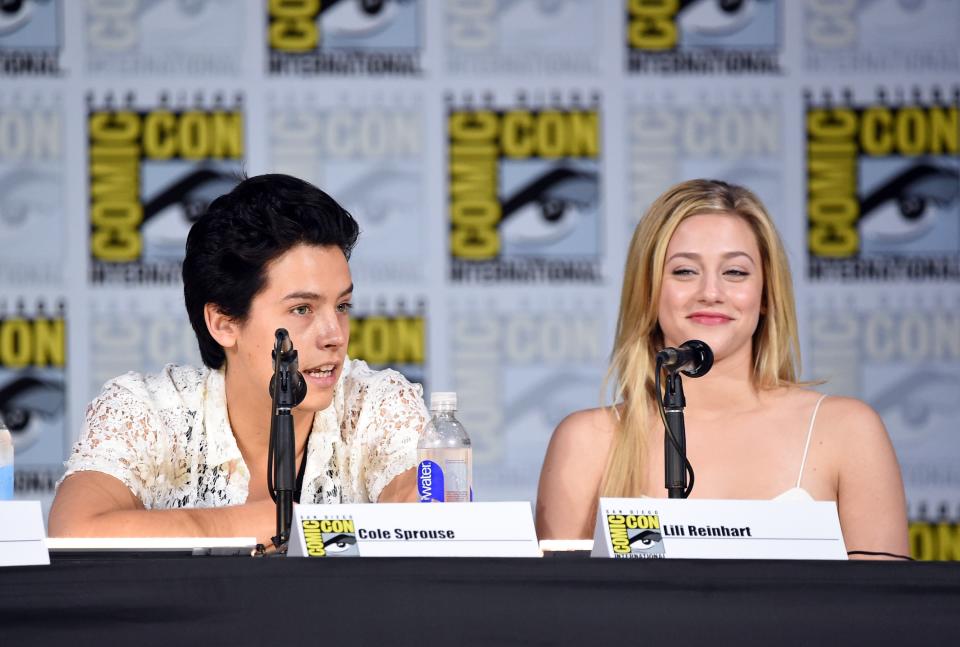 <h1 class="title">Comic-Con International 2017 - "Riverdale" Special Video Presentation And Q+A</h1><cite class="credit">Mike Coppola/Getty Images</cite>