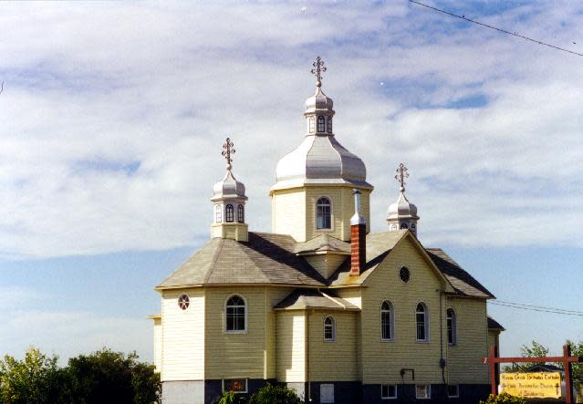 St. Mary’s Holy Dormition Russo-Greek Orthodox Catholic Church (Shishkovitzi) was built in 1953, and is located near Shandro, Alta.