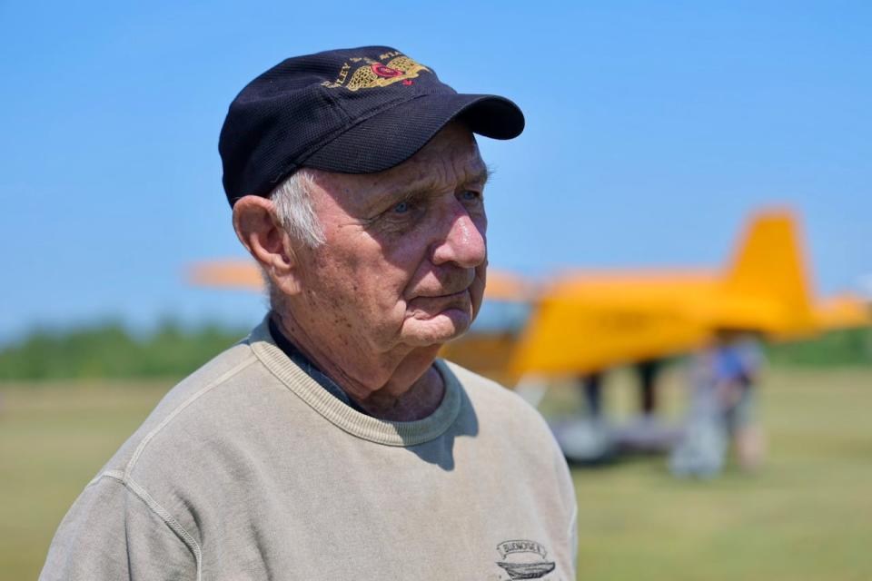 Ken Cheslock, a pilot of 55 years, lost his single-engine plane in the fire. 