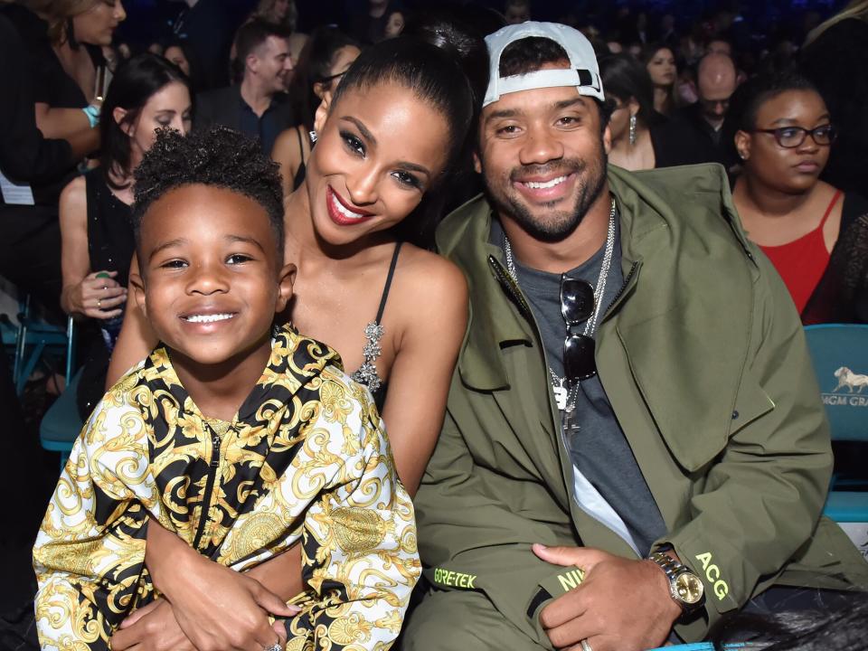 Future Zahir Wilburn, Ciara and Russell Wilson attend the 2019 Billboard Music Awards at MGM Grand Garden Arena on May 1, 2019 in Las Vegas, Nevada