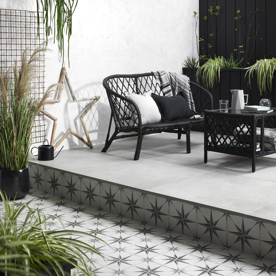 Get creative with patterned tiles