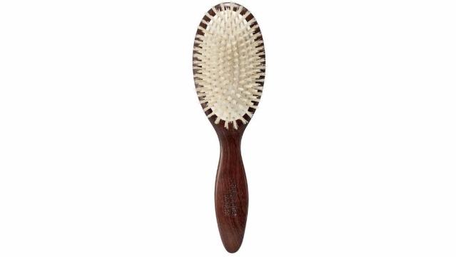 GranNaturals Detangling Wooden Bristle Hair Brush - Small, Travel Size